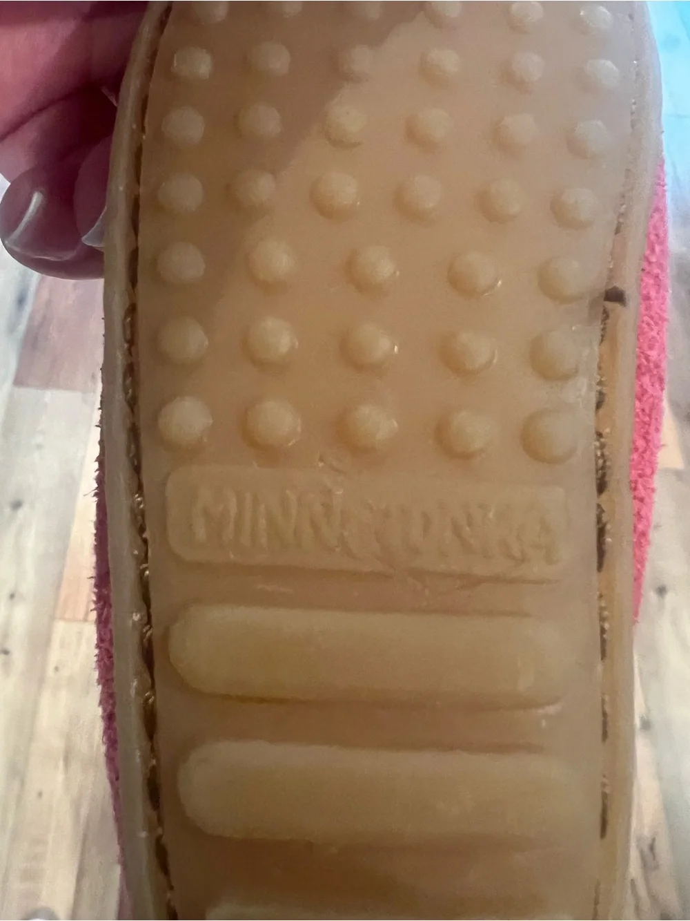 Minnetonka Pink Suede Fringe Moccasins for Kids